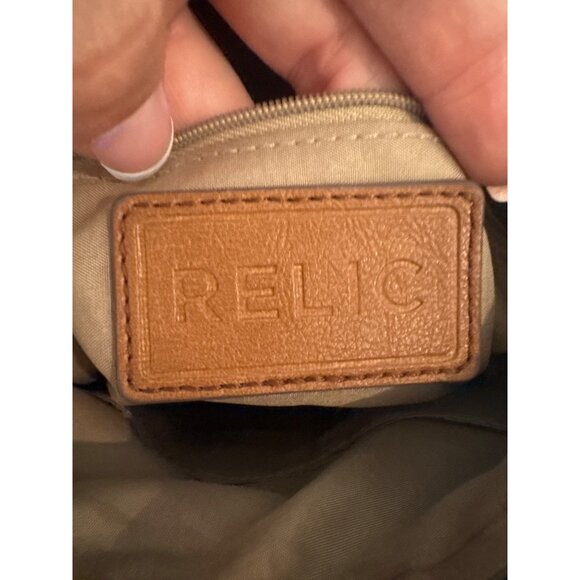 Relic Crossbody Purse Navy Blue Multicolor Botanical Print Trees Modern Artsy - Picture 6 of 11